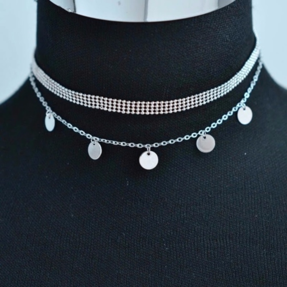 5 for $25 Two Layer Medallion Necklace - Picture 1 of 6